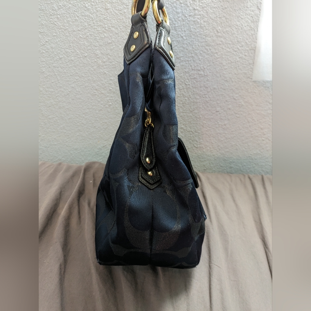 Coach Signature Metallic Campbell Jacquard Buckle Purse - Picture 6 of 17